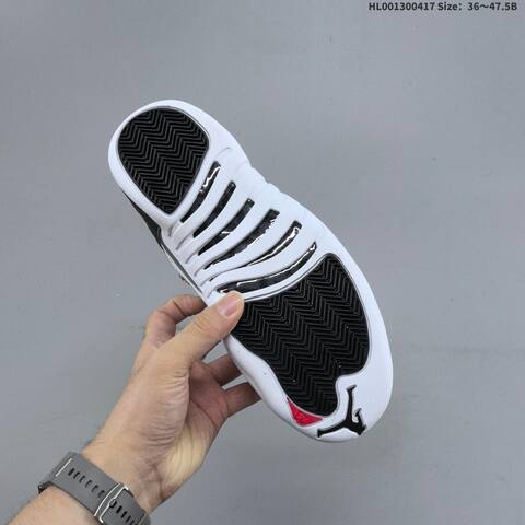 Jordan Air Jordan 12 Retro Playoffs Black White Varsity Red EU 36-47 5 Basketball - Unisex (BS-66161)