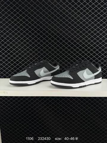 Nike SB Dunk Low Black Grey White EU 40-46 5 Skate - Men's (BS-74348)