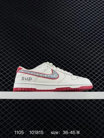 Nike SB Dunk Low Cream White With Mixed Collaboration Colorways Grey Red Blue Brown EU 36-45 5 Skate - Unisex BS-74359