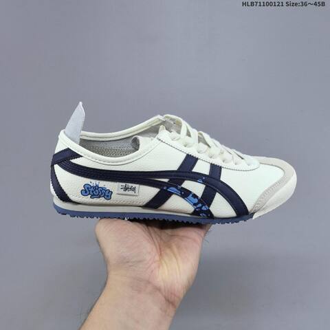 Onitsuka Tiger Mexico 66 Cream White Navy Red EU 36-45 Sneaker Casual Sneakers - Unisex (BS-69048)