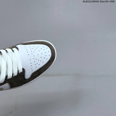 Jordan Air Jordan 1 Low 553558-046 White Brown Taupe EU 36-45 Casual - Unisex (BS-66060)