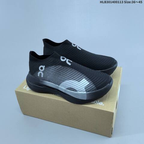 On Cloudboom Strike LS White Black Neon Yellow EU 36-45 Running Shoe Running Sneakers - Unisex (BS-69710)