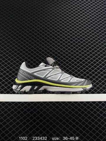 Salomon XT-6 S-Lab Grey Black Neon Yellow EU 36-45 Trail Shoe Trail Running Sneakers - Unisex (BS-85940)