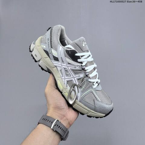 ASICS Gel-Kahana 8 Silver Grey White Cream EU 36-45 Trail Shoe Trail Running Sneakers - Unisex (BS-68789)