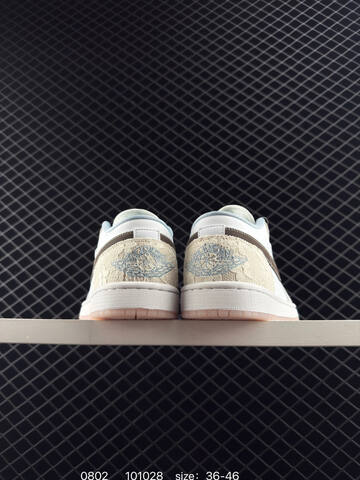 Jordan Air Jordan 1 Low IB8859-101 White Beige Brown Light Blue Pink EU 36-46 Sneaker - Unisex BS-80983