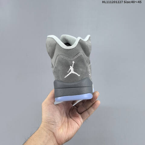 Jordan Air Jordan 5 Retro Grey White Ice Blue EU 40-45 Basketball - Men's (BS-67228)