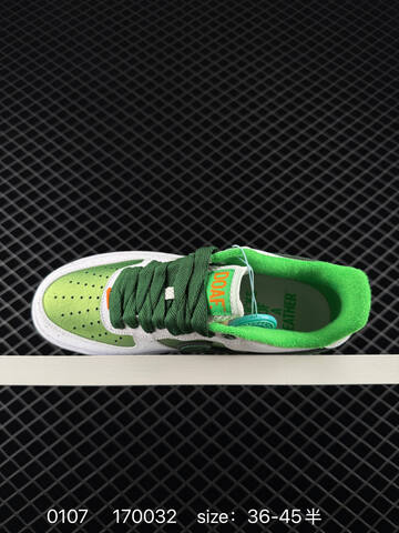 Nike Air Force 1 Low DOAF White Green Orange EU 36-45 5 Lifestyle - Unisex (BS-73270)