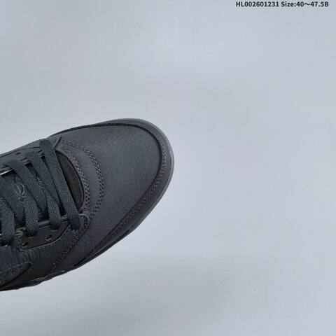 Jordan Air Jordan 5 Retro Black Charcoal With Translucent Icy Sole 40 47 5 Basketball - Men's (BS-67165)