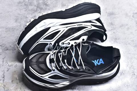 HOKA ONE ONE M Stinson One7 Black White Blue Running Shoe Running Sneakers (BS-59794)