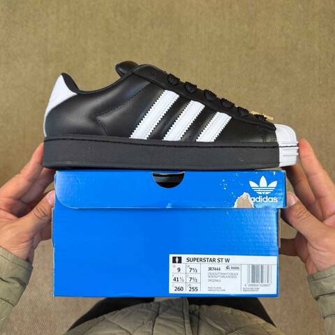 Adidas Superstar ST W JR7444 Black White EU 41 1 3 Lifestyle - Men's (BS-87013)