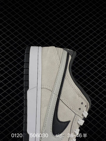 Nike SB Dunk Low Light Gray White Black 36-46 5 Skate - Unisex (BS-73064)