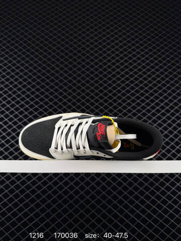Jordan Travis Scott x Air Jordan 1 Low Medium Olive Sail Black Dark Grey Cream Red EU 40-47 5 Sneaker - Men's (BS-80052)