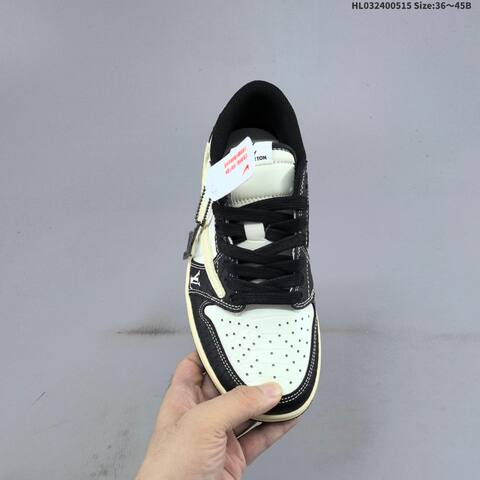 Jordan Air Jordan 1 Low Black White Cream EU 36-45 Lifestyle - Unisex (BS-65959)