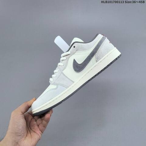 Nike Air Jordan 1 Low Navy Blue White Gray EU 36 45 Lifestyle - Unisex (BS-66994)