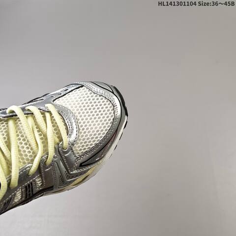 ASICS GEL-KAYANO 14 Silver Off White Black Pale Yellow EU 36-45 Running Shoe Running Sneakers - Unisex (BS-69324)