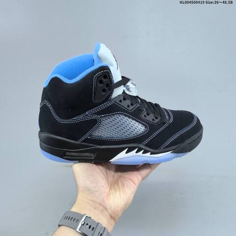 Jordan Air Jordan 5 Retro Black University Blue 36 48 5 Basketball - Unisex (BS-66138)