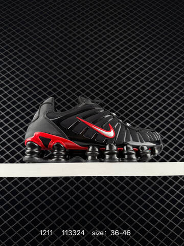 Nike Shox TL AR3566-002 Black Red And White Silver Red EU 36-46 Running - Unisex (BS-73761)