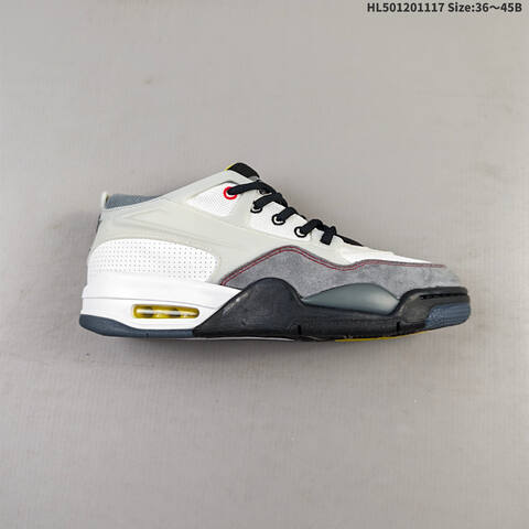 Jordan Air Jordan 4 RM White Grey Black Yellow Red EU 36-45 Casual - Unisex (BS-63578)