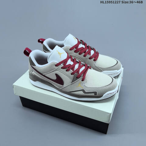 Nike Air Jordan CMFT Era Cream Beige White Burgundy 36 46 Casual - Unisex (BS-67230)