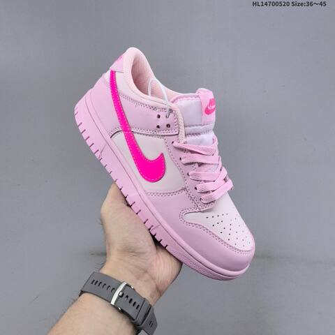 Nike SB Dunk Low Light Pink Hot Pink EU 36-45 Skate Shoe - Unisex BS-60234