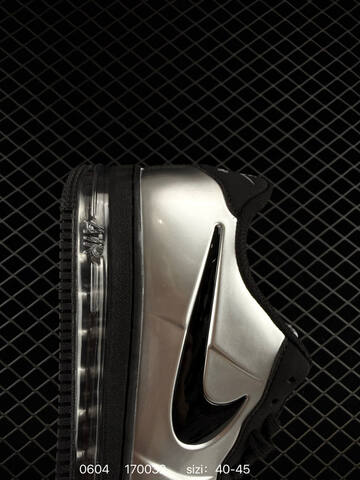 Nike Air Force 1 Low Metallic Silver Black Clear EU 40-45 Lifestyle - Men's (BS-70983)