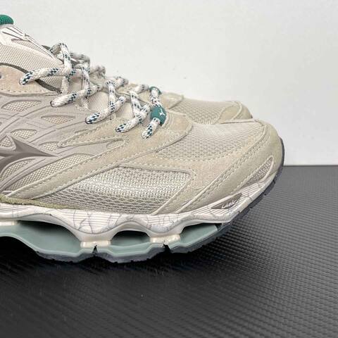 Mizuno Wave Prophecy LS D1 GA238701 Beige Off White Sage Green Teal Running Shoe Running Sneakers (BS-86777)
