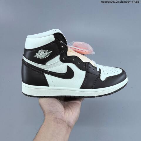 Nike Air Jordan 1 High OG Baroque Brown Black White 36 47 5 Basketball - Unisex (BS-67056)