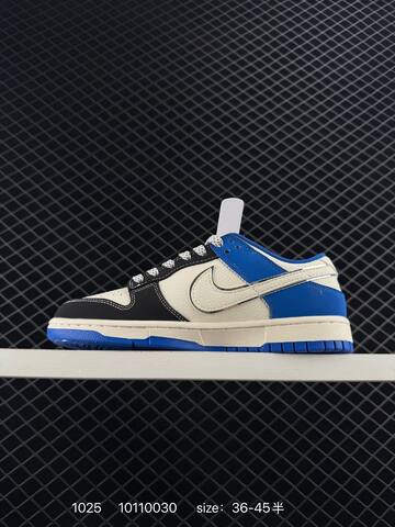 Nike SB Dunk Low Pro x Supreme Black White Blue EU 36-45 Skate - Unisex (BS-74596)
