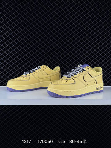 Nike Air Force 1 07 LV8 Yellow Purple EU 36-45 Casual - Unisex (BS-73645)