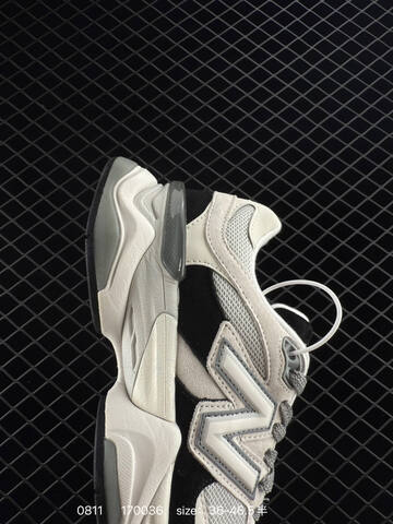New Balance 9060 Light Grey Black White Grey EU 36-46 5 Sneaker - Unisex (BS-82979)