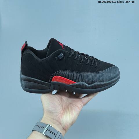 Jordan Air Jordan 12 Retro Low Taxi White Black Gold 36 45 Basketball - Unisex (BS-66160)
