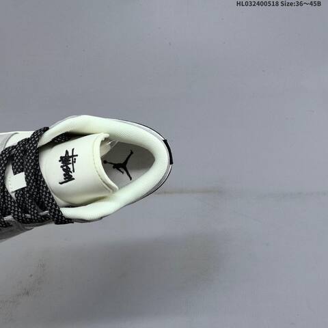 Jordan Air Jordan 1 Low Grey White Black EU 36-45 Basketball - Unisex (BS-65932)