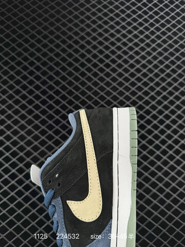 Nike Dunk Low SB Black Blue Cream Green 36-45 Skate - Unisex (BS-74007)
