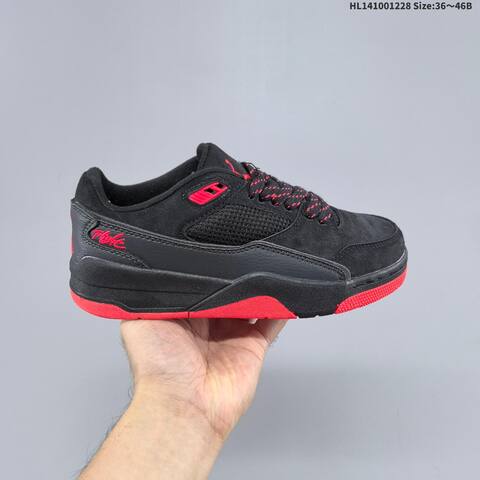 Jordan Air Jordan 4 Retro Black Red 36 46B Basketball - Women's (BS-67218)