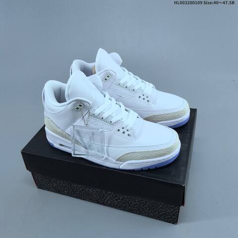 Jordan Air Jordan 3 Retro Pure White EU 40-47 5 Basketball - Men's (BS-67040)
