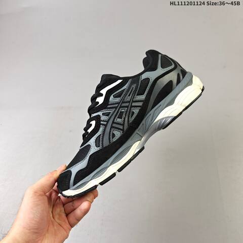ASICS Gel-NYC Black Grey Cream Silver EU 36-45 Running Shoe Running Sneakers - Unisex (BS-69240)