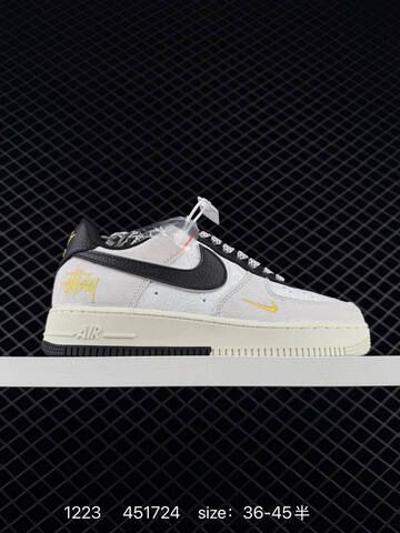 Nike Air Force 1 07 Navy White Burgundy With Supreme And Louis Vuitton-style Monogram Accents 36-45 Casual - Unisex (BS-73548)