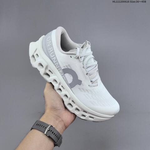 On Cloudmonster 3 White Pale Yellow Grey EU 36-45 Running Shoe Running Sneakers - Unisex (BS-69487)