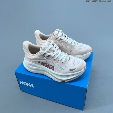HOKA ONE ONE Bondi 9 Light Off White Mint Green Silver EU 36-40 Running Shoe Running Sneakers - Unisex (BS-69394)