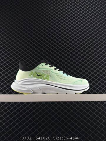 HOKA ONE ONE Clifton 10 Light Green White Black Yellow EU 36-45 Running Shoe Running Sneakers Unisex BS-86574