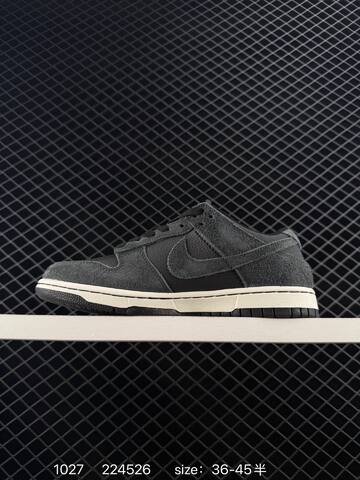 Nike Dunk Low Black Charcoal Gray White 36-45 Skate - Unisex (BS-74540)