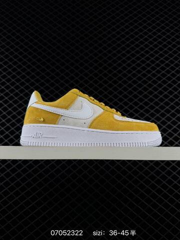 Nike Air Force 1 Low Yellow Brown Blue White Beige EU 36-45 Casual - Unisex (BS-70400)