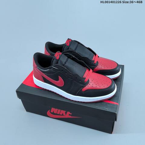 Jordan Air Jordan 1 Low OG Bred Black-red EU 36-46 Lifestyle - Unisex BS-67261