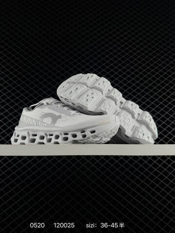 On Cloudmonster 2 Grey White Black Light Blue EU 36-45 Running Shoe Running Sneakers - Unisex (BS-85259)