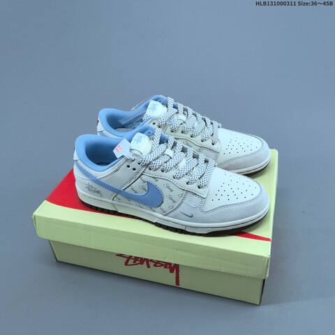 Nike Dunk SB Low White Light Blue Brown EU 36-45 Skate Shoe - Unisex BS-61368