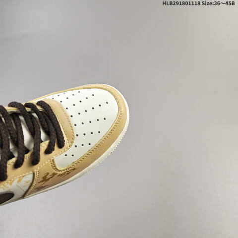 Nike Air Force 1 Low Tan Brown White Off White EU 36-45 Sneaker - Unisex (BS-63533)