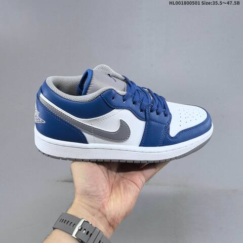 Jordan Air Jordan 1 Low True Blue 35 5 47 5 Basketball - Unisex (BS-66067)