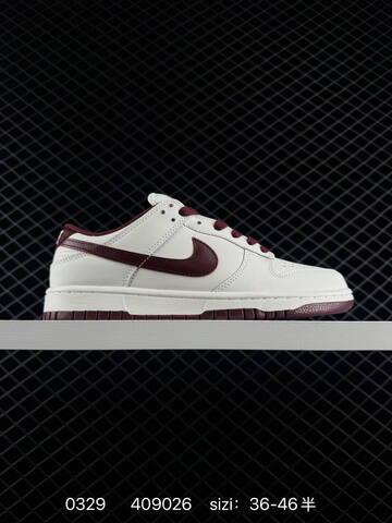 Nike Dunk Low Off White Burgundy EU 36-46 Skate - Unisex (BS-72385)