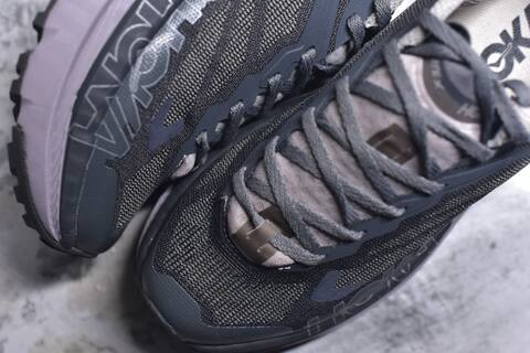HOKA Mafate X Dark Grey Light Grey Lavender Blue Trail Shoe Trail Running Sneakers (BS-59809)