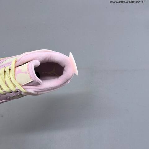 Jordan Air Jordan 4 Retro Pink Purple Yellow 36 47 Basketball - Unisex (BS-66139)